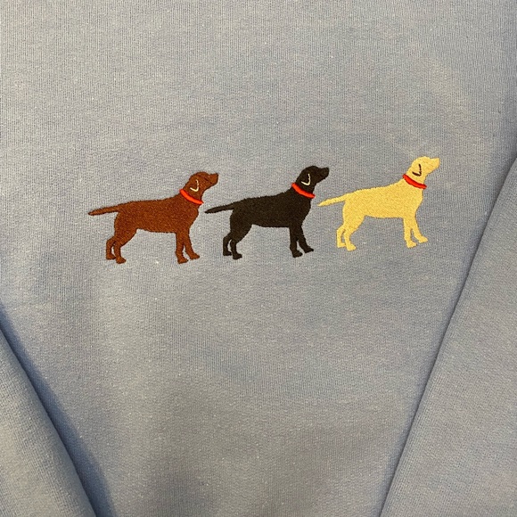 Lab Lover’s embroidered sweatshirt - slight gap in embroidery - Picture 3 of 3